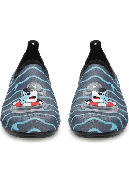 Işıklı Köpek Balığı Figürlü Kaymaz Tabanlı Esnek Hafif Dayanıklı Çocuk Havuz Plaj Deniz Ayakkabısı indirimleri
