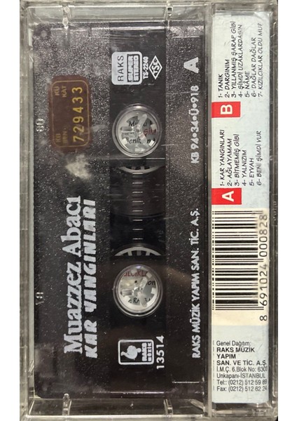 Kaset Muazzez Abacı Kar Yangınları Kaset fiyatları