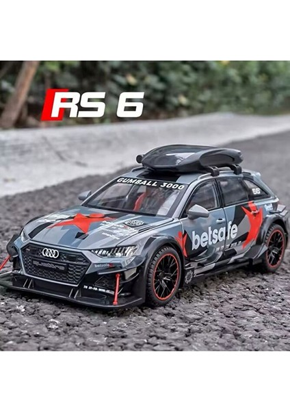 Audi Rs6 Araba Station Wagon 1:24 Diecast Metal Model Araba Koleksiyon Araba Modifiyeli