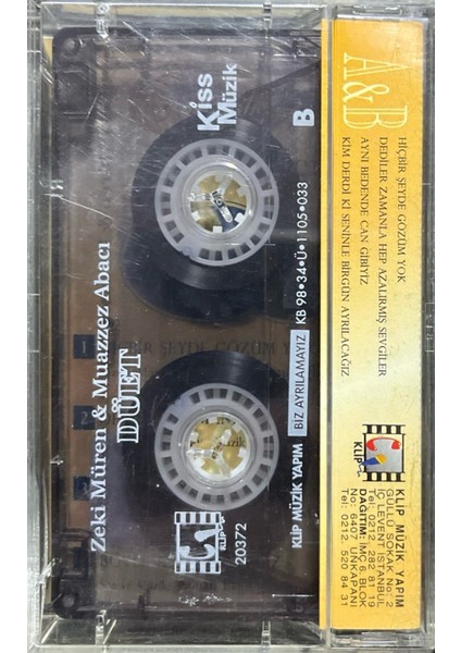 Kaset Zeki Müren Muazzez Abacı Düet Kaset fiyatları