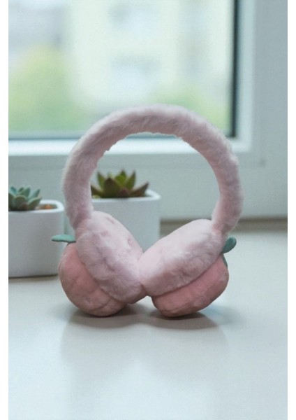 Soğuktan Koruyucu Meyveli Peluş Kışlık Katlanabilir Kulaklık Kulak Koruyucu