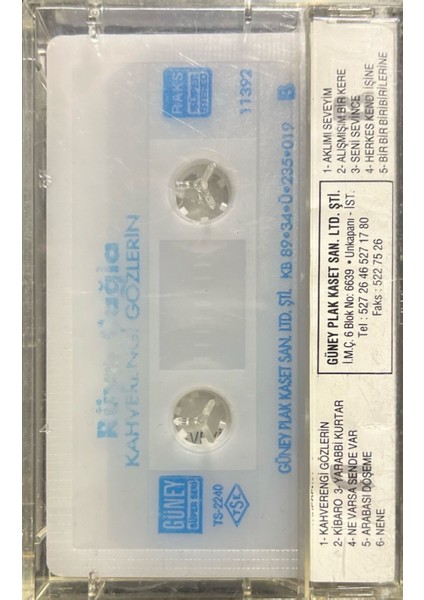 Kaset Rüya Çağla Kahverengi Gözlerin Kaset fiyatları