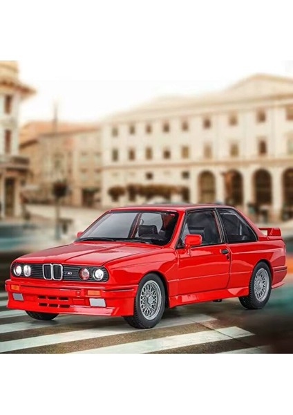 1988 Bmw M3 (E30) Red 1:24 Bmw Eski Model Nostalji Diecast Araba Açılan Kapılar