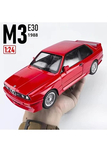 1988 Bmw M3 (E30) Red 1:24 Bmw Eski Model Nostalji Diecast Araba Açılan Kapılar fiyatları