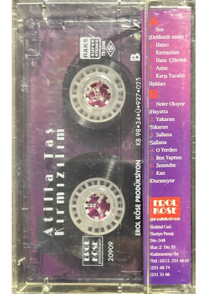 Kaset Atilla Taş Kırmızılım Kaset fiyatları