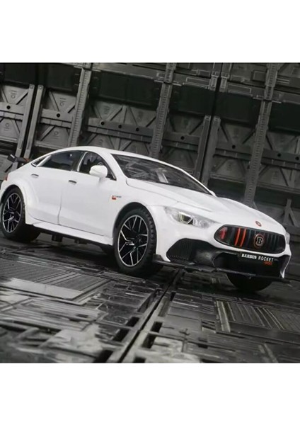 1:24 Brabus Rocket 900 Diecast Model Araba Mercedes Amg Gtr Beyaz Diecast Model Araba Brabus
