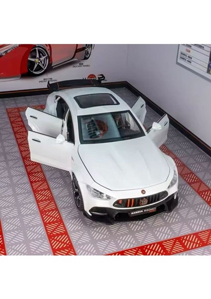 1:24 Brabus Rocket 900 Diecast Model Araba Mercedes Amg Gtr Beyaz Diecast Model Araba Brabus fiyatları