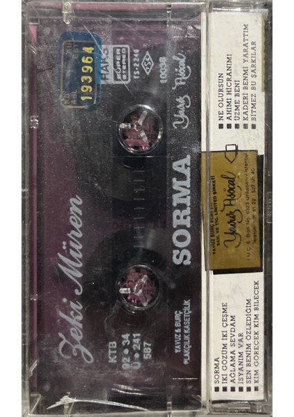 Kaset Zeki Müren Sorma Kaset fiyatları