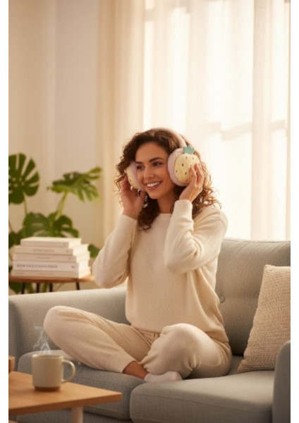 Soğuktan Koruyucu Meyveli Peluş Kışlık Katlanabilir Kulaklık Kulak Koruyucu fırsatları