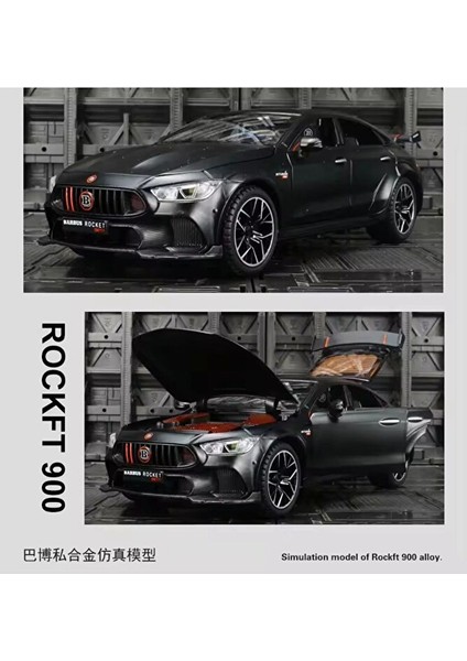 1:24 Brabus Rocket 900 Diecast Model Araba Mercedes Amg Gtr Beyaz Diecast Model Araba Brabus indirimleri