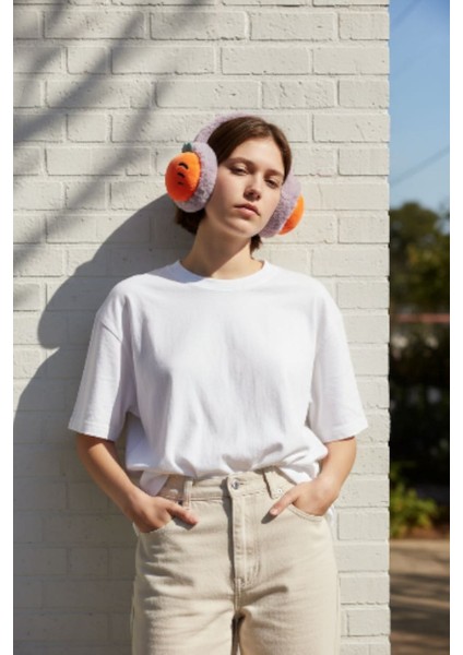 Soğuktan Koruyucu Meyveli Peluş Kışlık Katlanabilir Kulaklık Kulak Koruyucu