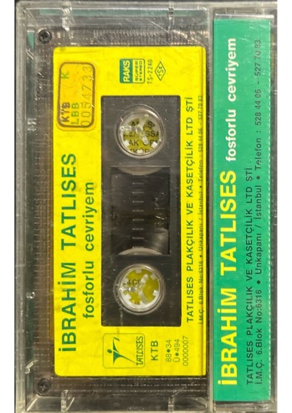 Kaset Ibrahim Tatlıses Fosforlu Cevriyem Kaset fiyatları