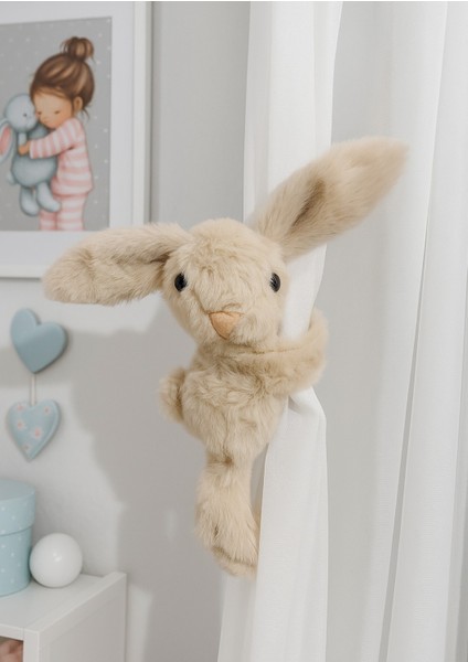 Sarılan Tavşan Peluş, Fon Perde Toplayıcı, Hug Me Tavşan Peluş 25 Cm Bej Kahverengi fiyatları
