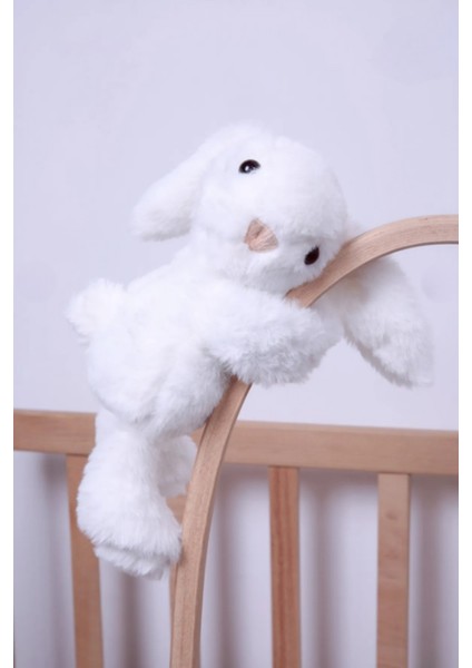 Sarılan Tavşan Peluş, Fon Perde Toplayıcı, Hug Me Tavşan Peluş 25 Cm Beyaz