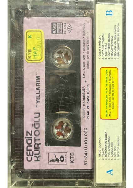Kaset Cengiz Kurtoğlu Yıllarım Kaset fiyatları