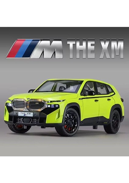 Bmw Xm Yeşil Diecast Model Araba 1:24 Kapılar Bagaj Kaput Açılır Pilsiz Bmw Ix Araba Model fiyatları