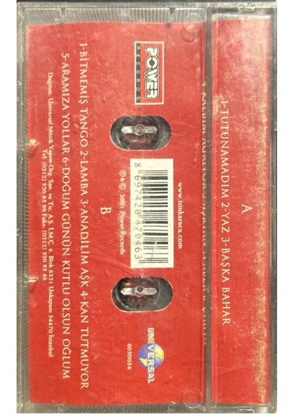 Kaset Işın Karaca Ana Dilim Aşk Kaset fiyatları