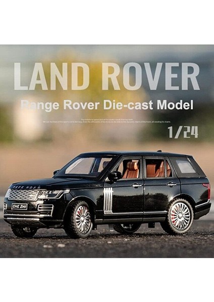 Range Rover Land Jip Tarzı Araba Diecast Model Araba 1:24 Siyah Range Rover Model Diecast Araba