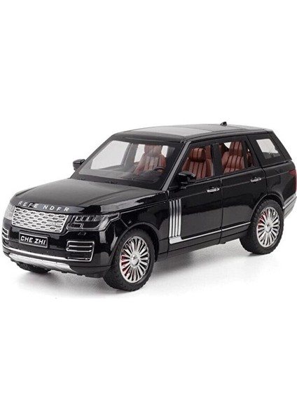 Range Rover Land Jip Tarzı Araba Diecast Model Araba 1:24 Siyah Range Rover Model Diecast Araba modelleri
