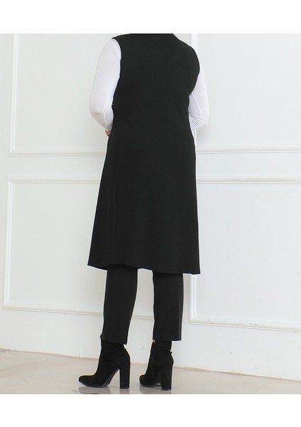 Büyük Beden Mevsimlik Rahat Kesim Uzun Dökümlü Anne Beden Yelek modelleri