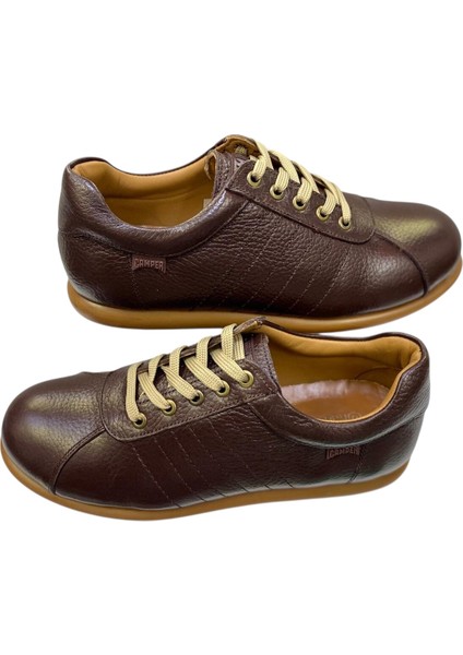 Erkek Bağcıklı Iç ve Dış Yüzey Deri Kauçuk Taban GÜNLÜK-CASUAL-777-KAHVE