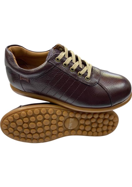 Erkek Bağcıklı Iç ve Dış Yüzey Deri Kauçuk Taban GÜNLÜK-CASUAL-777-KAHVE