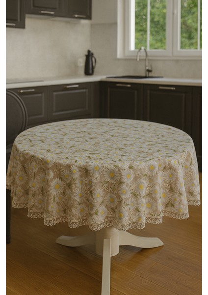 Lüks Güpürlü Yuvarlak Masa Örtüsü Şık Desenli, Çeyizlik, Salon ve Mutfak Için Dekoratif Örtü modelleri