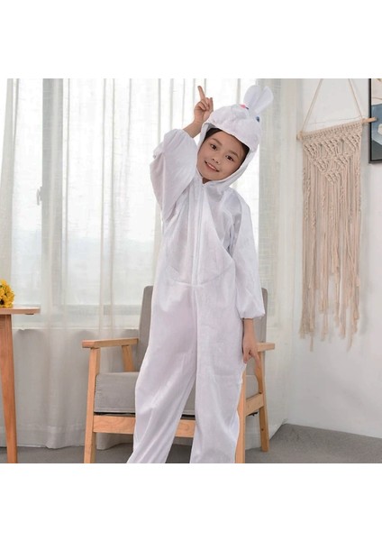 Çocuk Tavşan Kostümü Beyaz Renk 2-3 Yaş 80 cm modelleri