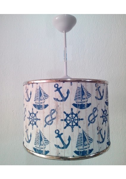 Gemili Elkamentli 2.li Set M-0689 Kumaş Kaplama Genç ve Çocuk Odası Avize ve Abajur Takımı fiyatları