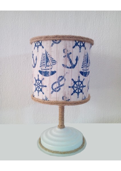 Gemili Halatlı 2.li Set M-0687 Kumaş Kaplama Genç ve Çocuk Odası Avize ve Abajur Takımı modelleri