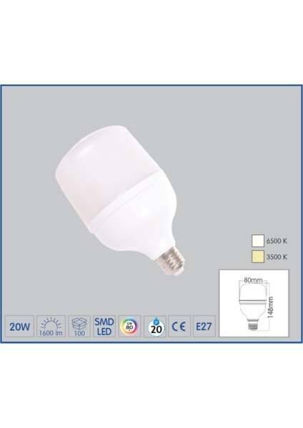 20W E27 LED Ampul Torch indirimleri