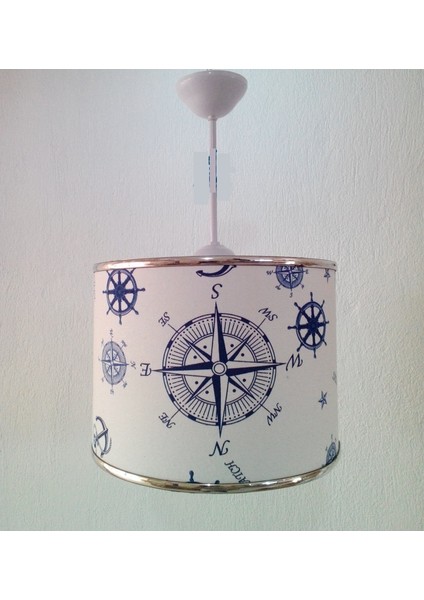 Pusulalı Elkamentli 2.li Set M-0686 Kumaş Kaplama Genç ve Çocuk Odası Avize ve Abajur Takımı fiyatları