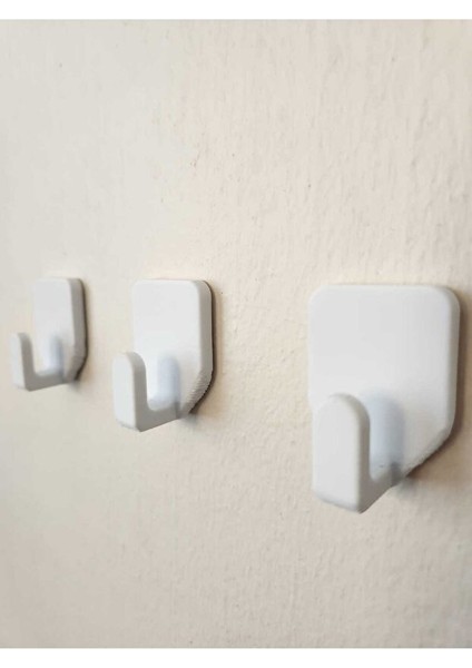 Duvara Yapıştırmalı Askılık 3 Adet | Pratik Çok Amaçlı | Vidasız Duvara Monte Güçlü Yapışkan modelleri