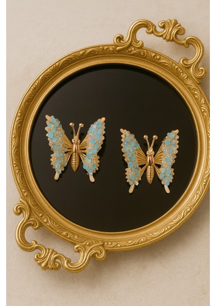 Kristal Taş Desenli Oynar Kanatlı Kelebek Pens Toka fiyatları