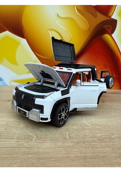 1:24 Byd Yangwang U8 Diecast Model Araba Byd Elektirikli Model Araba Sesli Işıklı Açılan Kapılar fırsatları