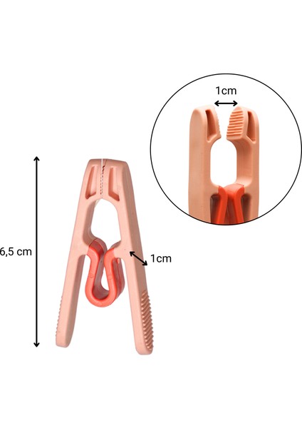 8'li Premium Plastik Yaysız Mandal, Kırılmaz Mandal, Çamaşır Mandalı, Yaysız Mandal, Poşet Klipsi fiyatları