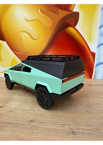 Tesla Cybertruck Diecast 1:24 Büyük Boy Metal Araba Tesla Model Oyuncak Araba Kapı Bagaj Açılır modelleri