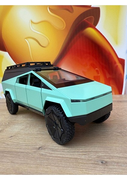 Tesla Cybertruck Diecast 1:24 Büyük Boy Metal Araba Tesla Model Oyuncak Araba Kapı Bagaj Açılır fırsatları