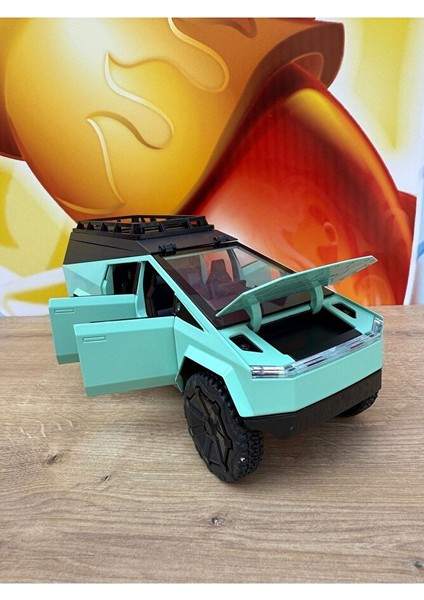 Tesla Cybertruck Diecast 1:24 Büyük Boy Metal Araba Tesla Model Oyuncak Araba Kapı Bagaj Açılır indirimleri