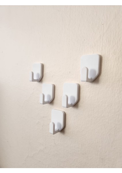 Duvara Yapıştırmalı Askılık 5 Adet | Pratik Çok Amaçlı | Vidasız Duvara Monte Güçlü Yapışkan fırsatları