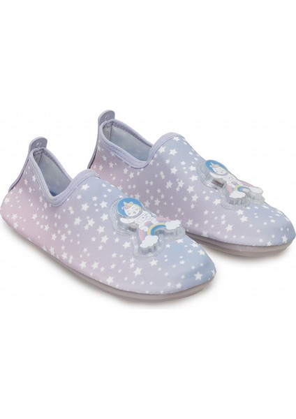 Işıklı Rainbow Figürlü Kaymaz Tabanlı Esnek Hafif Dayanıklı Çocuk Havuz Plaj Deniz Ayakkabısı fırsatları