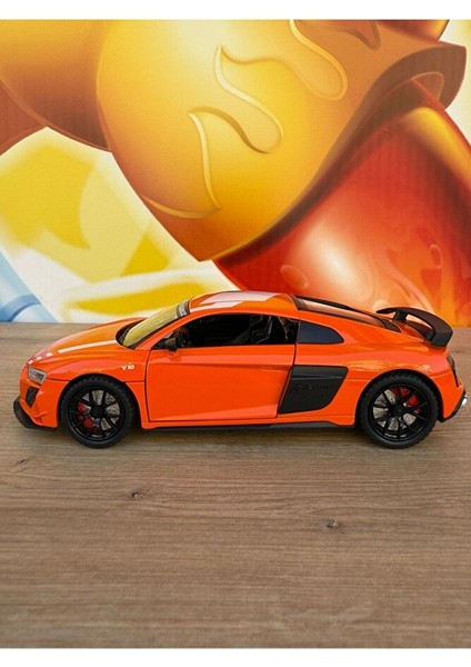 Audi R8 Performance Diecast Araba 1:24 Audi R8 Açılan Kapılar Sesli Işıklı Çekbırak Diecast Araba modelleri