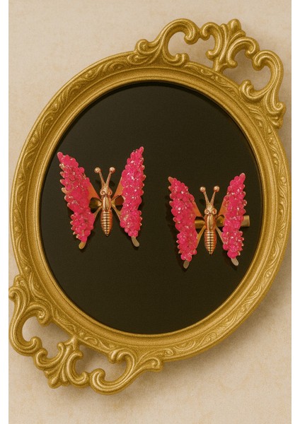 Kristal Taş Desenli Oynar Kanatlı Kelebek Pens Toka fiyatları