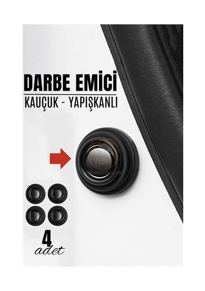 Hsnet Kapı Bagaj Kaput Ses Darbe Emici Kauçuk Conta 4 Adet