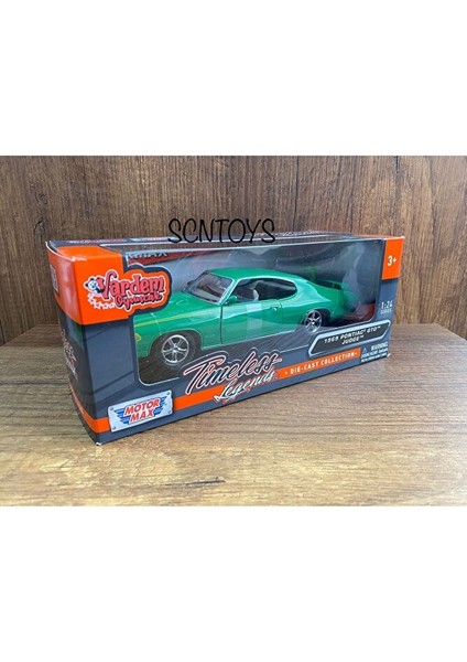 1:24 1969 Pontıac Gto Judge Klasik Model Araba Yeşil Pontıac Judge Eski Koleksiyonluk Arabalar fiyatları