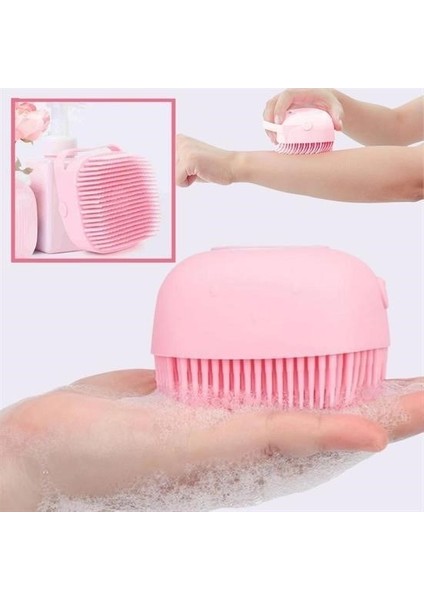 Buffer® Yumuşak Silikon Malzemeli Esnek Jel Hazneli Masaj Fonksiyonlu Etkili Banyo Duş Kese Lifi