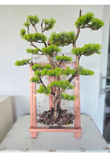 El Yapımı Duvar Bonsai – Epoksi Zeminli, Doğal Dal & Şoklanmış Yosun Duvar Dekoru fiyatları