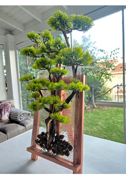 El Yapımı Duvar Bonsai – Epoksi Zeminli, Doğal Dal & Şoklanmış Yosun Duvar Dekoru modelleri