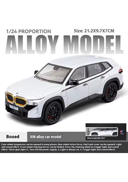 Bmw Xm Diecast Model Araba 1:24 Kapılar Bagaj Kaput Açılır Pilsiz Bmw Jip Diecast Model Araba modelleri