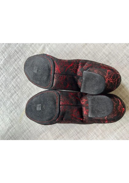 Dans Ayakkabısı - Tüm Danslar Içindir. 4 cm Kırmızı Siyah Desenli fiyatları